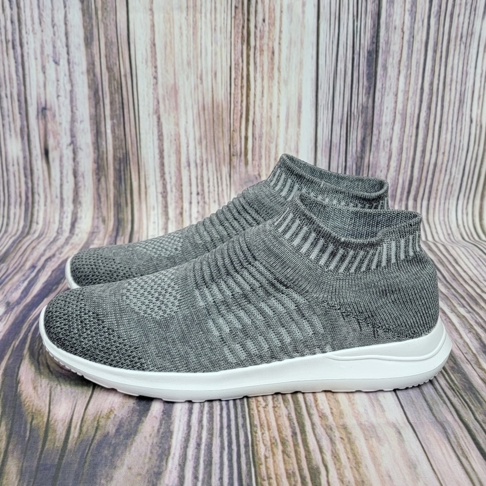 Navig8 Dark Grey Knit Sock Easy Sneakers
